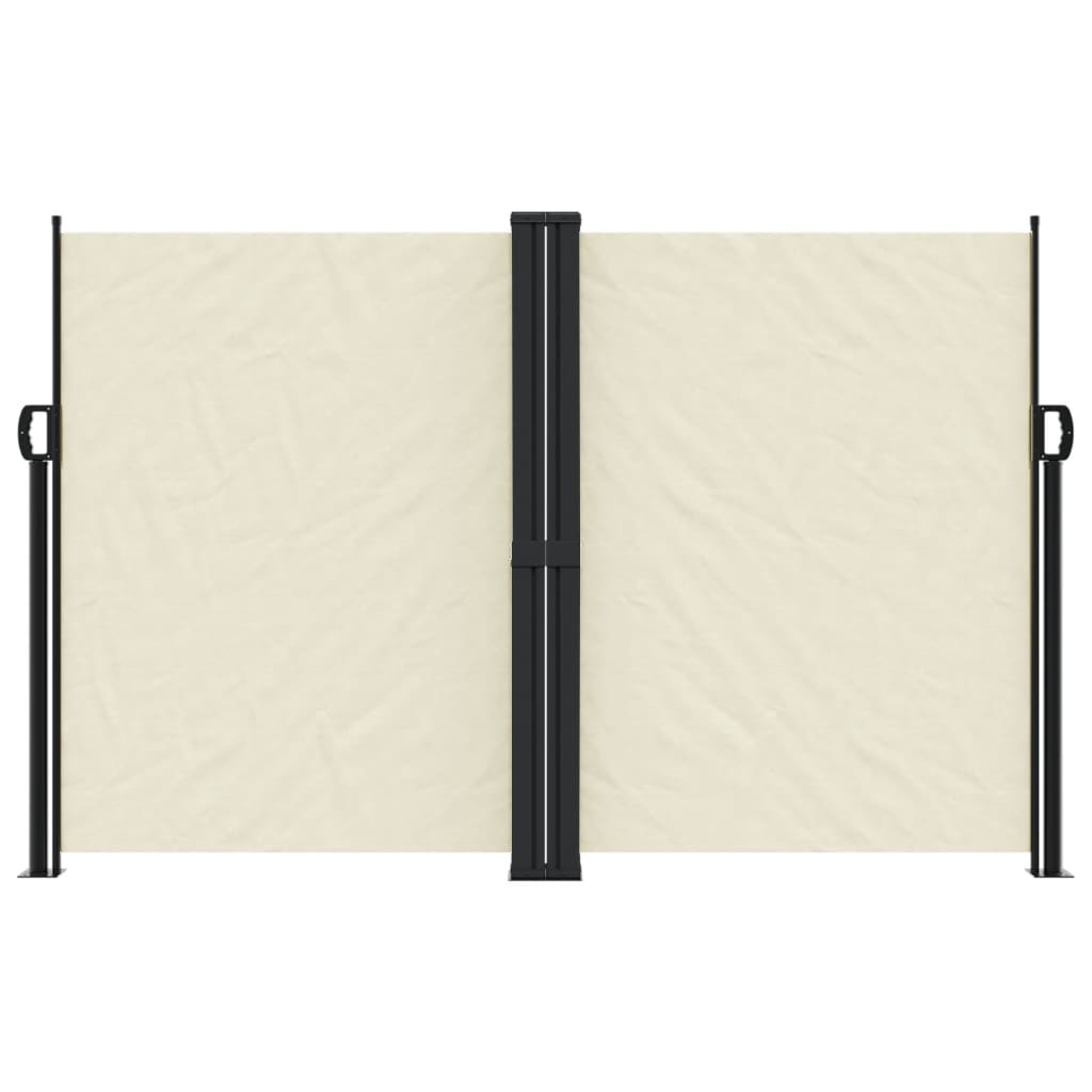 vidaXL Seitenmarkise Ausziehbar Creme 160x1200 cm