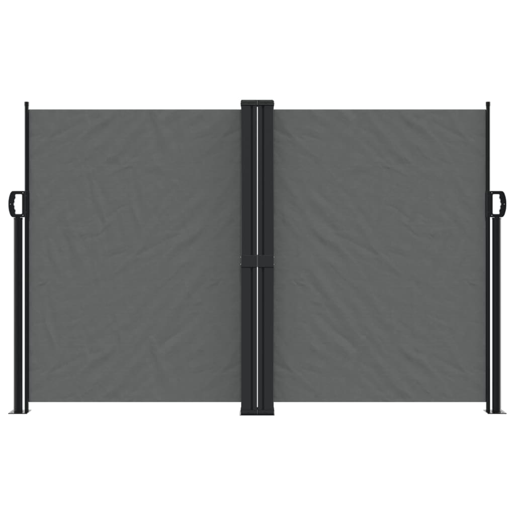 vidaXL Seitenmarkise Ausziehbar Anthrazit 160x1200 cm