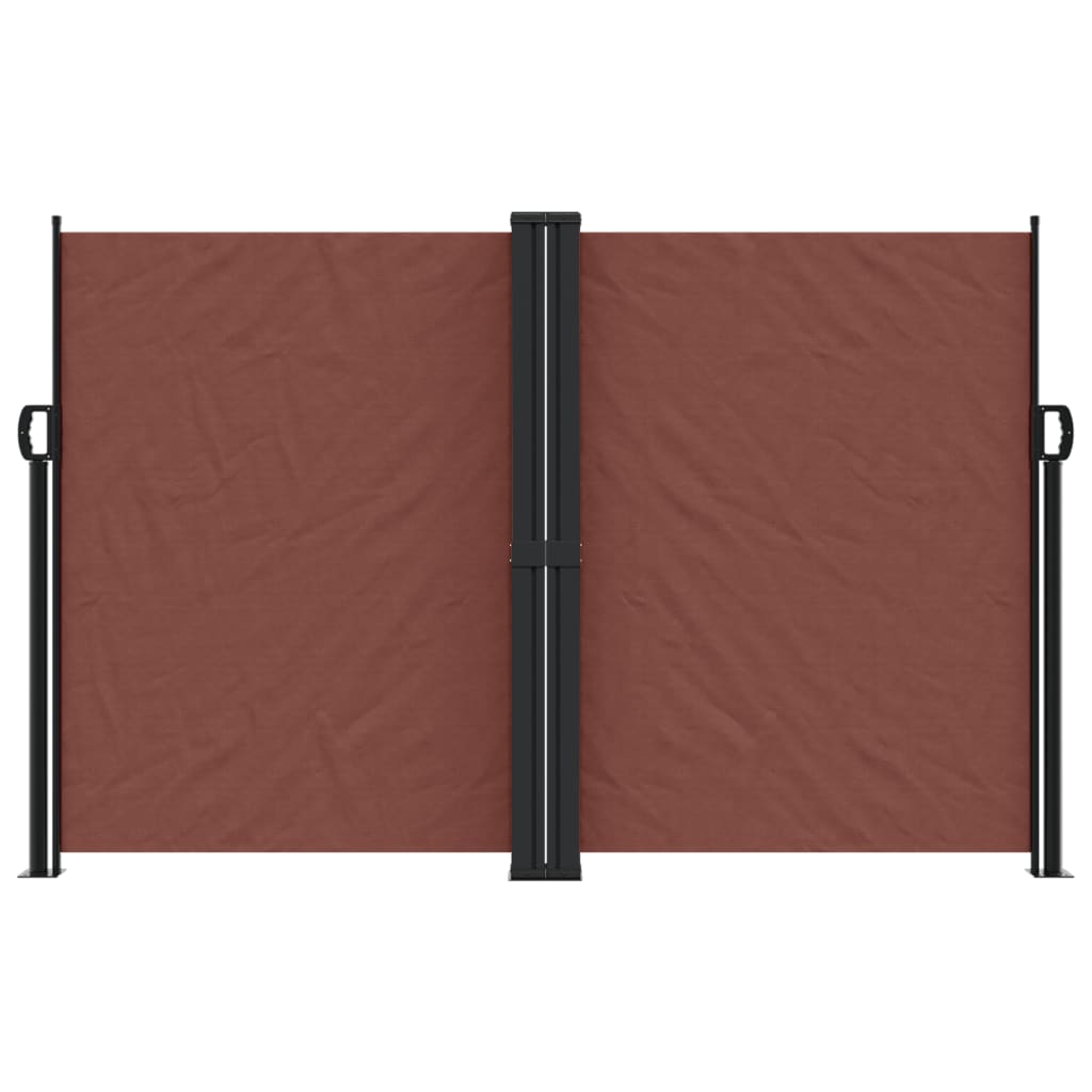 vidaXL Seitenmarkise Ausziehbar Braun 160x1200 cm