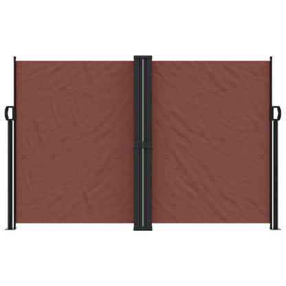vidaXL Seitenmarkise Ausziehbar Braun 160x1200 cm