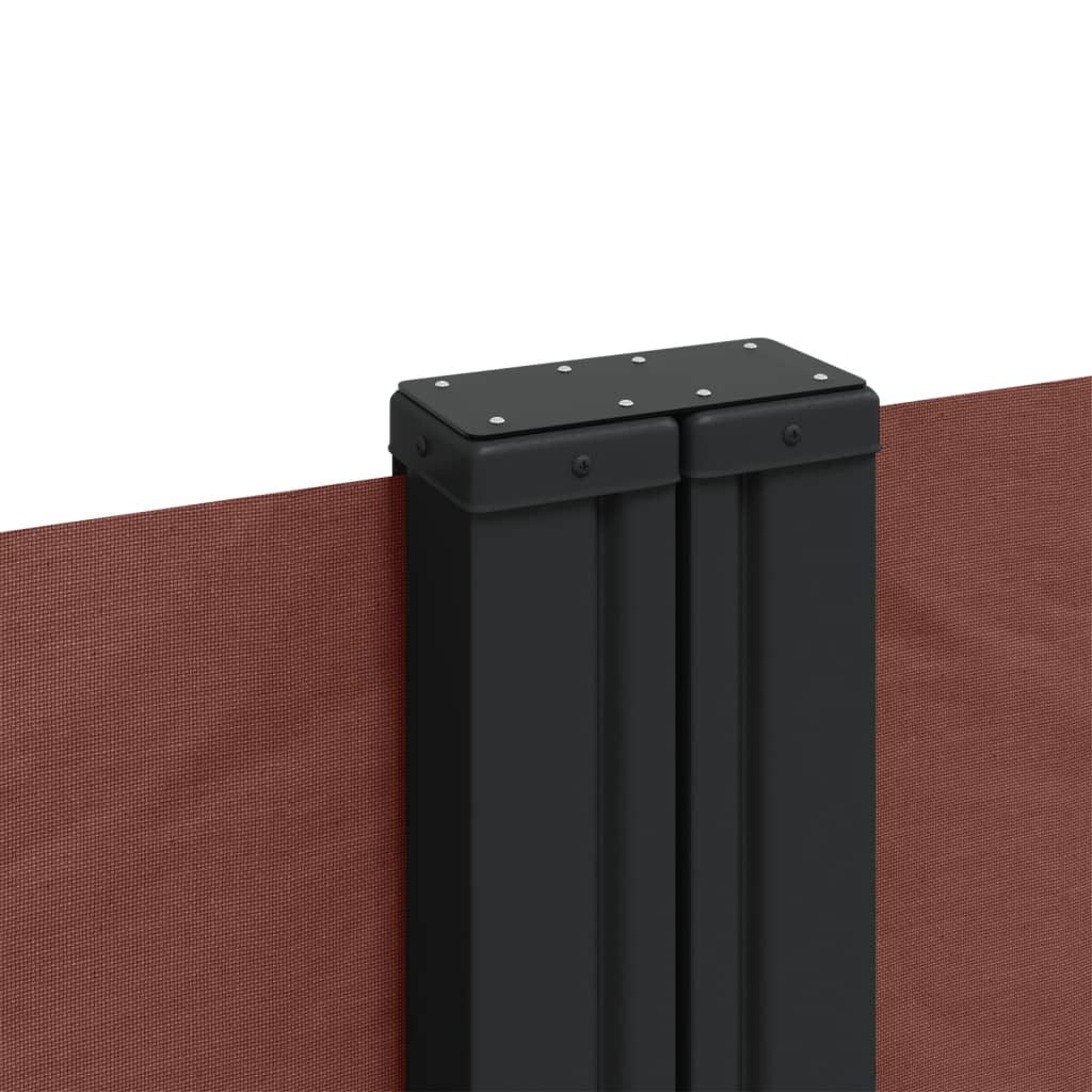vidaXL Seitenmarkise Ausziehbar Braun 160x1200 cm