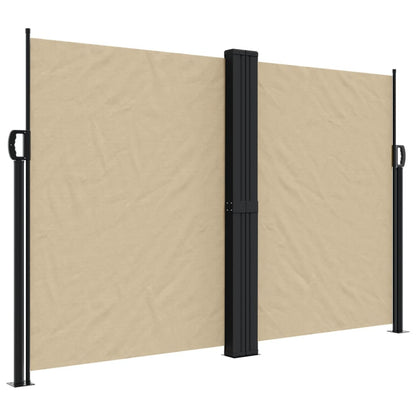 vidaXL Seitenmarkise Ausziehbar Beige 160x1200 cm