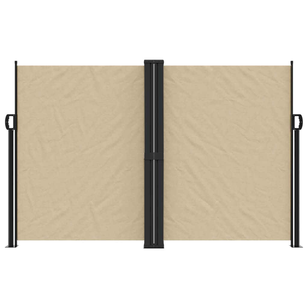 vidaXL Seitenmarkise Ausziehbar Beige 160x1200 cm