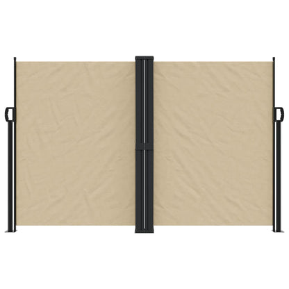 vidaXL Seitenmarkise Ausziehbar Beige 160x1200 cm