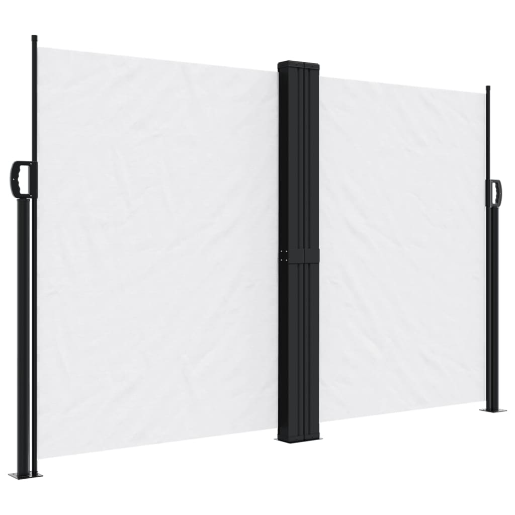 vidaXL Seitenmarkise Ausziehbar Weiß 160x1200 cm