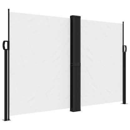 vidaXL Seitenmarkise Ausziehbar Weiß 160x1200 cm