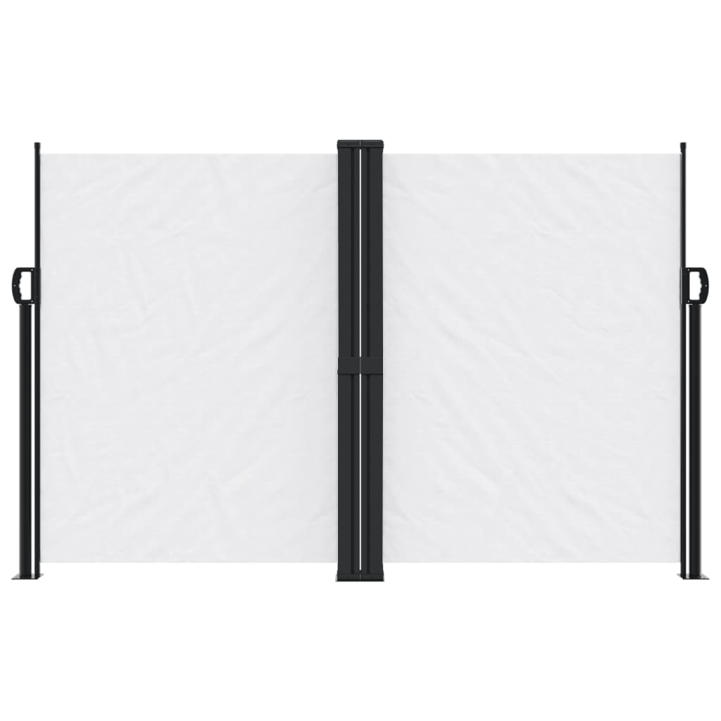 vidaXL Seitenmarkise Ausziehbar Weiß 160x1200 cm