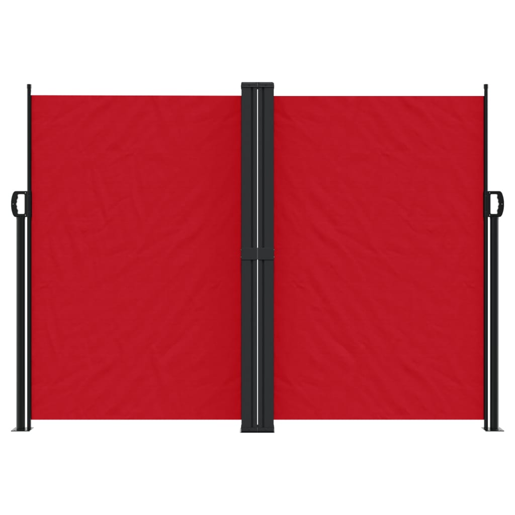 vidaXL Seitenmarkise Ausziehbar Rot 180x1200 cm