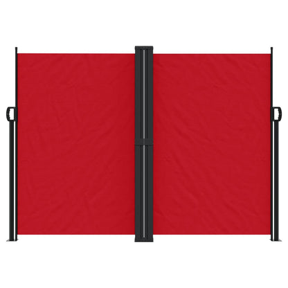 vidaXL Seitenmarkise Ausziehbar Rot 180x1200 cm