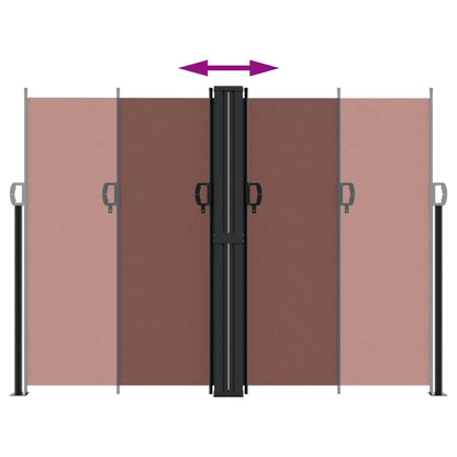 vidaXL Store latéral rétractable Marron 180x1200 cm