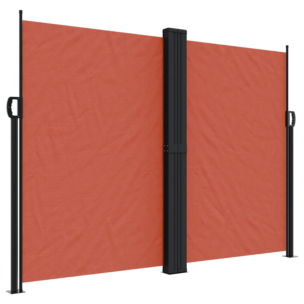 vidaXL Seitenmarkise Ausziehbar Terrakottarot 180x1200 cm