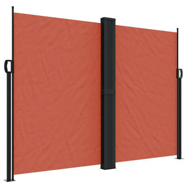 vidaXL Seitenmarkise Ausziehbar Terrakottarot 180x1200 cm