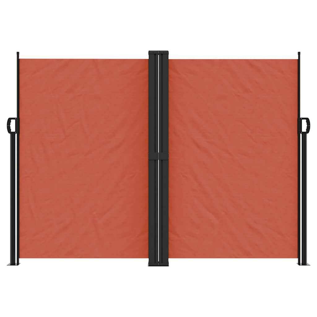 vidaXL Seitenmarkise Ausziehbar Terrakottarot 180x1200 cm
