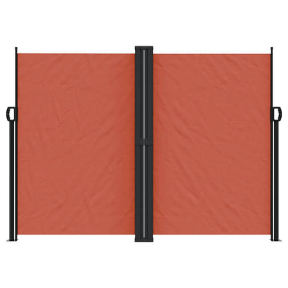 vidaXL Seitenmarkise Ausziehbar Terrakottarot 180x1200 cm