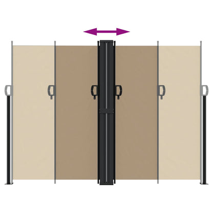 vidaXL Store latéral rétractable taupe 180x1200 cm