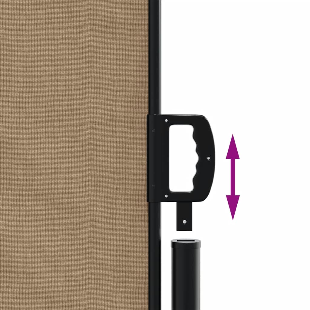 vidaXL Store latéral rétractable taupe 180x1200 cm