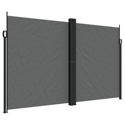 Store latéral rétractable vidaXL anthracite 200x1200 cm