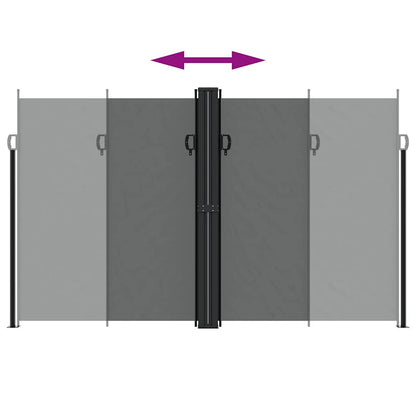 Store latéral rétractable vidaXL anthracite 200x1200 cm