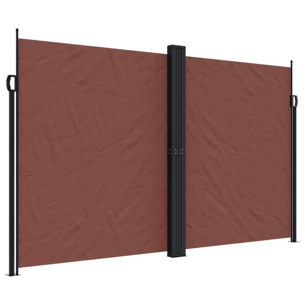 vidaXL Store latéral rétractable Marron 200x1200 cm