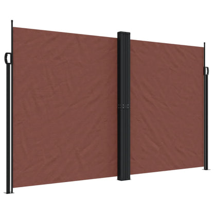 vidaXL Store latéral rétractable Marron 200x1200 cm