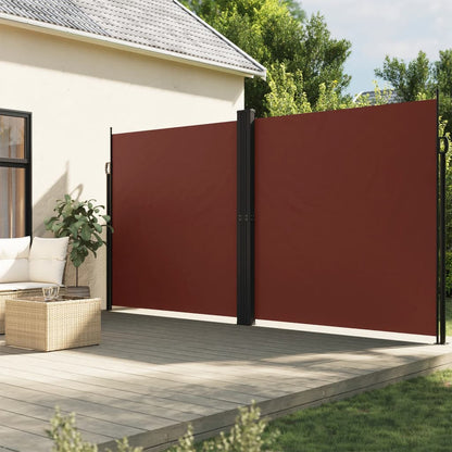 vidaXL Store latéral rétractable Marron 200x1200 cm