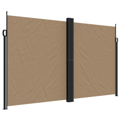 vidaXL Store latéral rétractable taupe 200x1200 cm