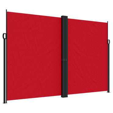 Store latéral enroulable vidaXL Rouge 220x1200 cm