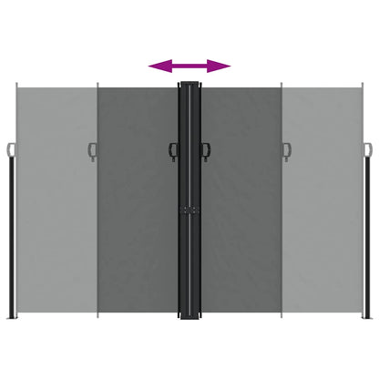 vidaXL Seitenmarkise Ausziehbar Anthrazit 220x1200 cm
