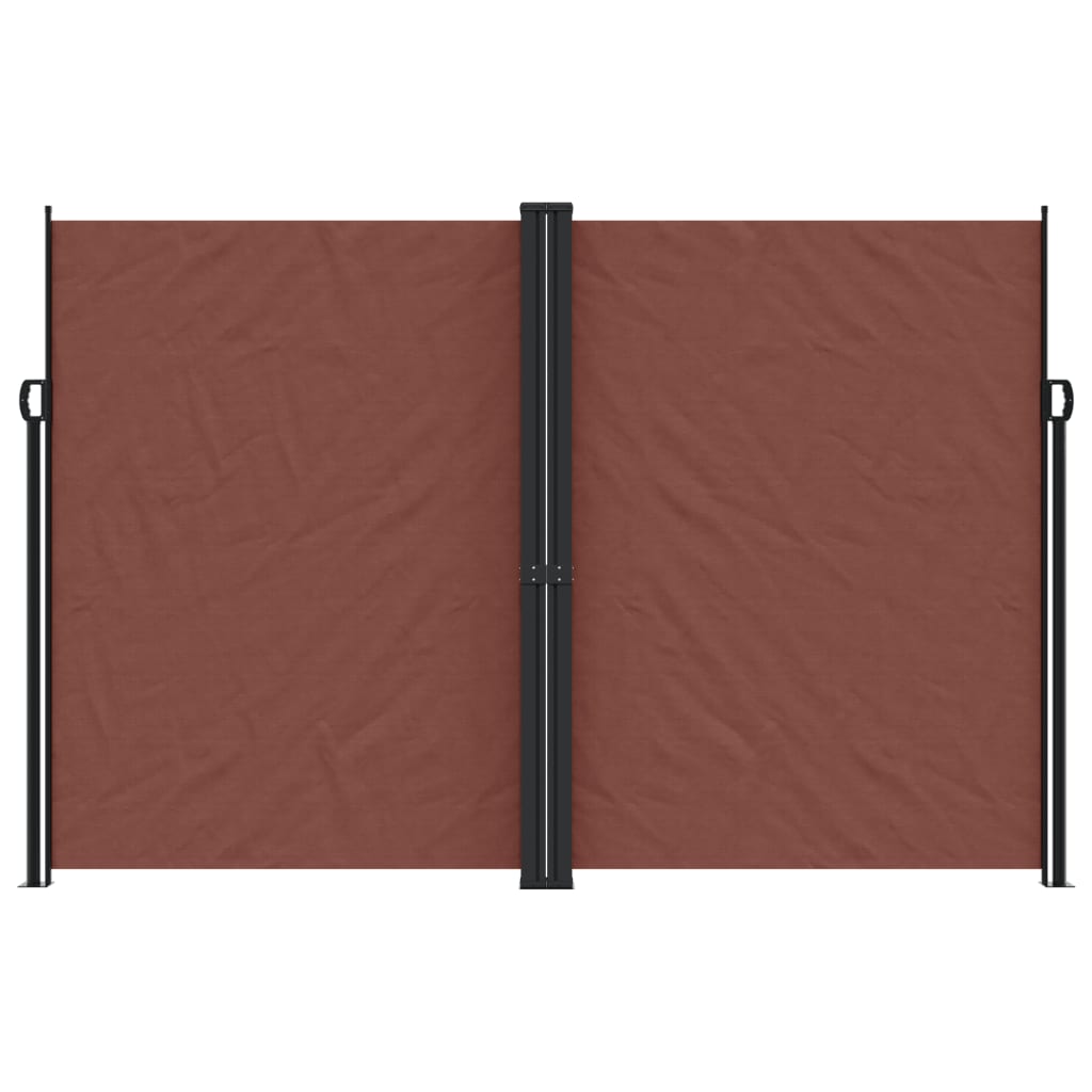 vidaXL Store latéral rétractable Marron 220x1200 cm