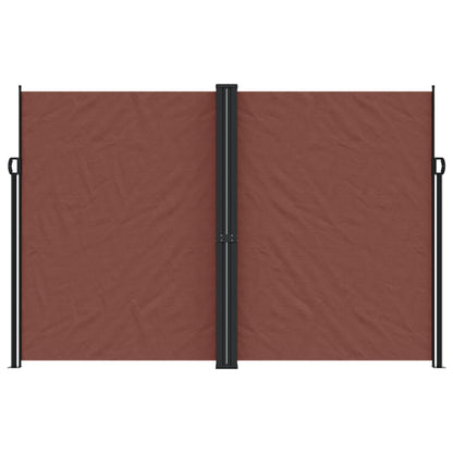 vidaXL Store latéral rétractable Marron 220x1200 cm