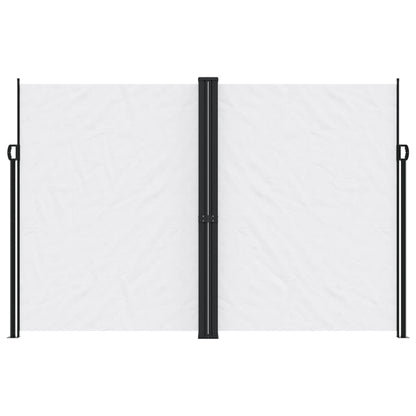 Seitenmarkise Ausziehbar Weiß 220x1200 cm