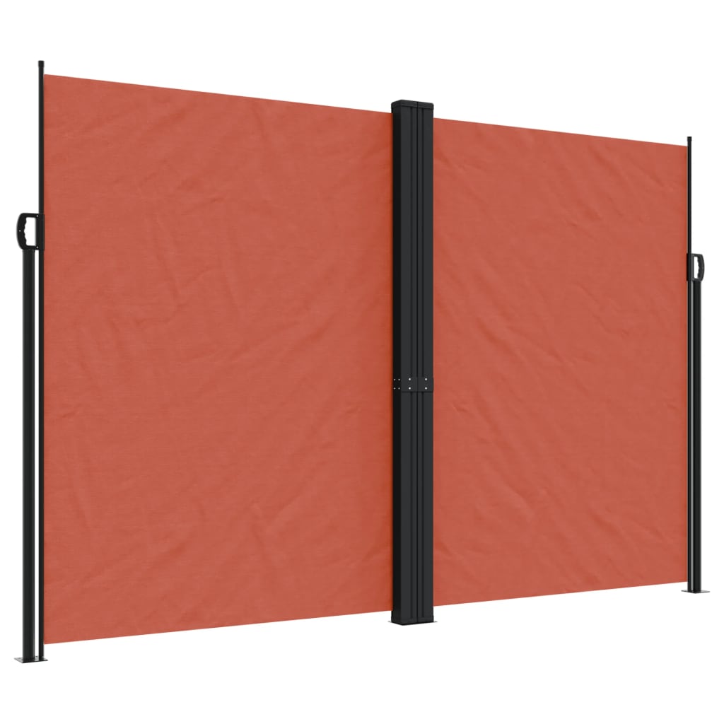 Store latéral rétractable vidaXL rouge terre cuite 220x1200 cm