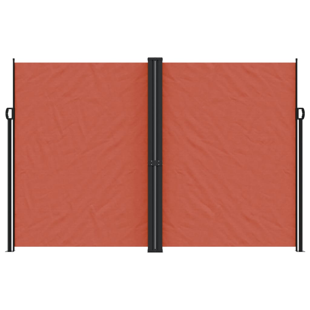 Store latéral rétractable vidaXL rouge terre cuite 220x1200 cm