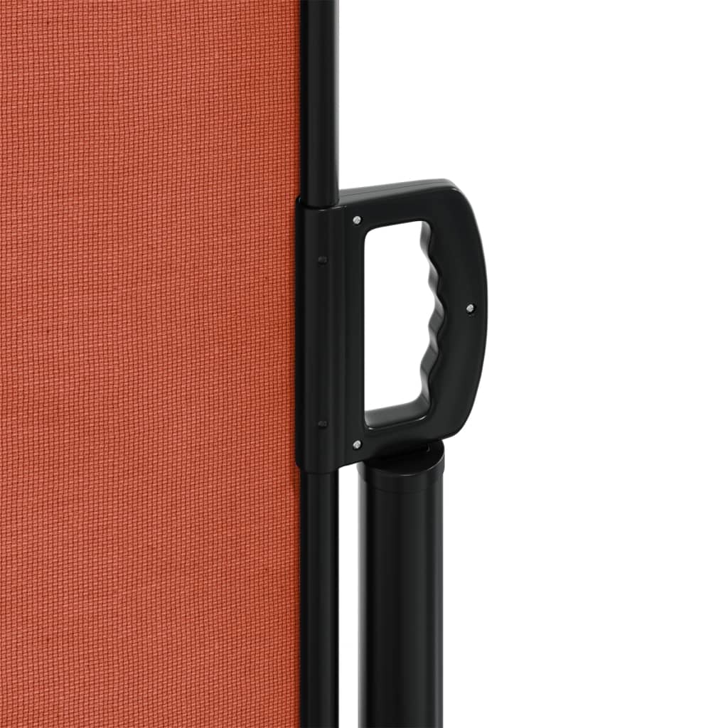 Store latéral rétractable vidaXL rouge terre cuite 220x1200 cm