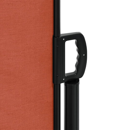 Store latéral rétractable vidaXL rouge terre cuite 220x1200 cm