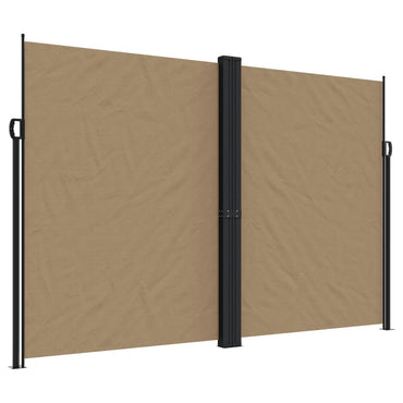 vidaXL Store latéral rétractable taupe 220x1200 cm