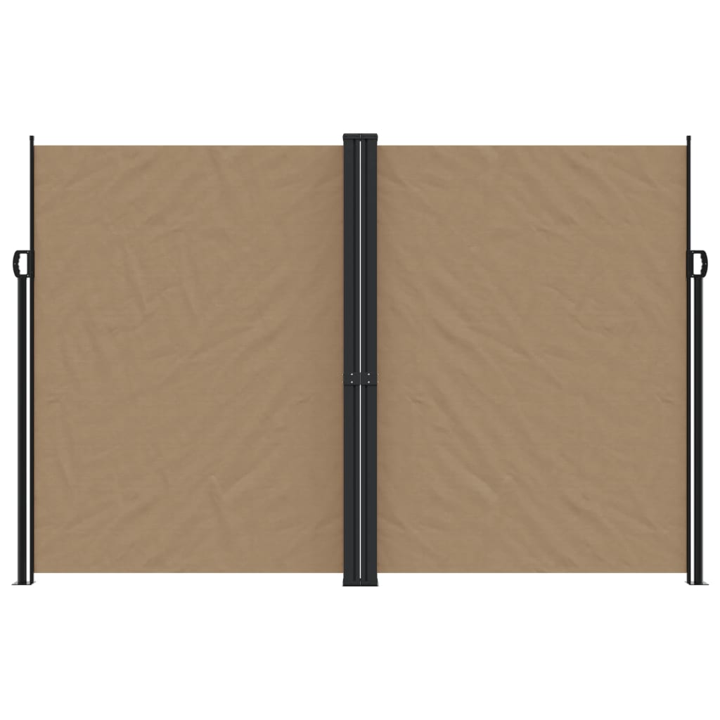 vidaXL Store latéral rétractable taupe 220x1200 cm