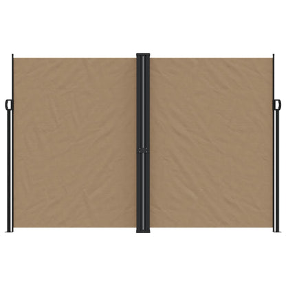 vidaXL Store latéral rétractable taupe 220x1200 cm