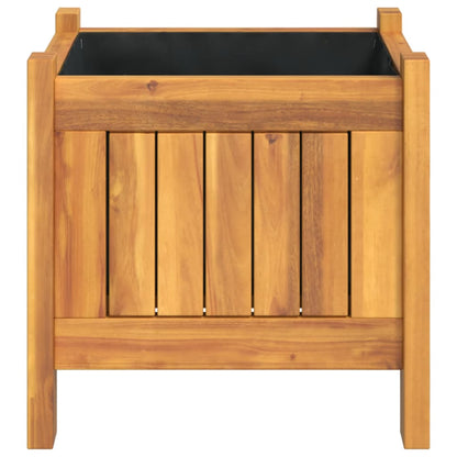 vidaXL Pflanzkübel mit Einlage 31x31x30 cm Massivholz Akazie