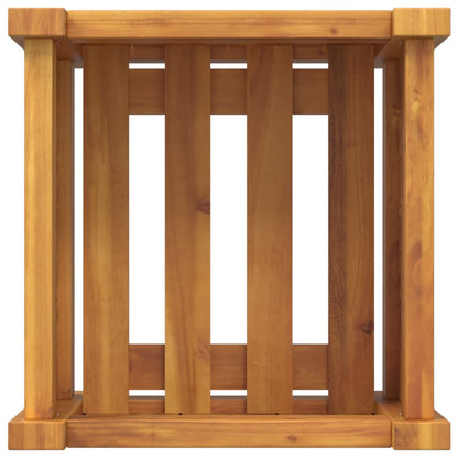 vidaXL Pflanzkübel mit Einlage 31x31x30 cm Massivholz Akazie