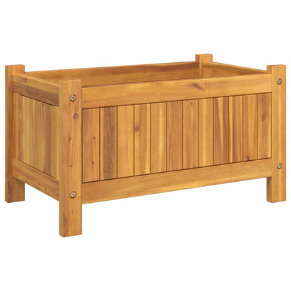 vidaXL Pflanzkübel mit Einlage 54x31x30 cm Massivholz Akazie