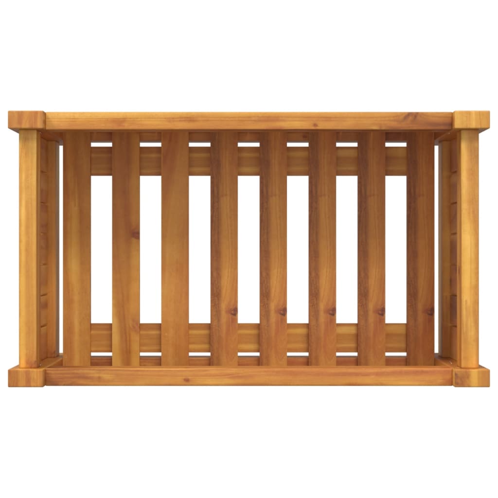 vidaXL Pflanzkübel mit Einlage 54x31x30 cm Massivholz Akazie