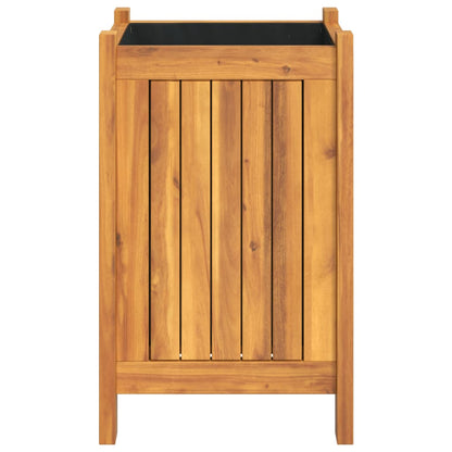 vidaXL Pflanzkübel mit Einlage 31x31x50 cm Massivholz Akazie