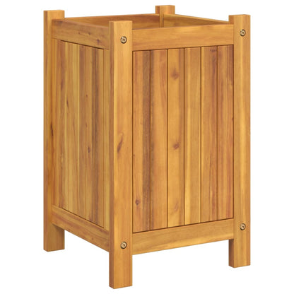 vidaXL Pflanzkübel mit Einlage 31x31x50 cm Massivholz Akazie