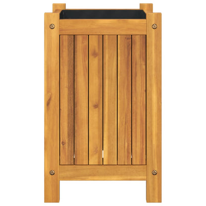 vidaXL Pflanzkübel mit Einlage 31x31x50 cm Massivholz Akazie