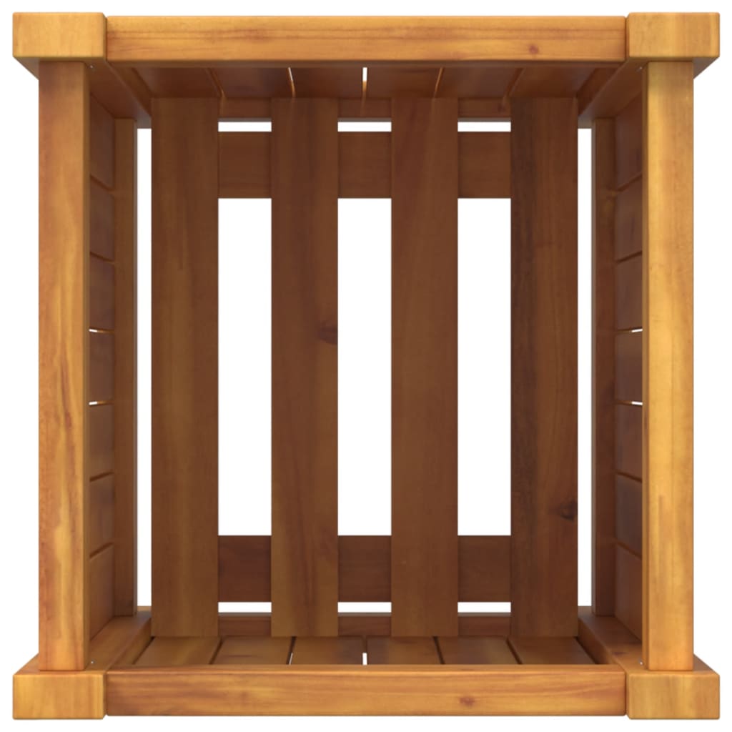 vidaXL Pflanzkübel mit Einlage 31x31x50 cm Massivholz Akazie