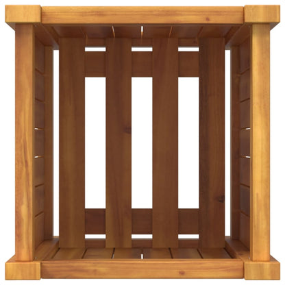 vidaXL Pflanzkübel mit Einlage 31x31x50 cm Massivholz Akazie