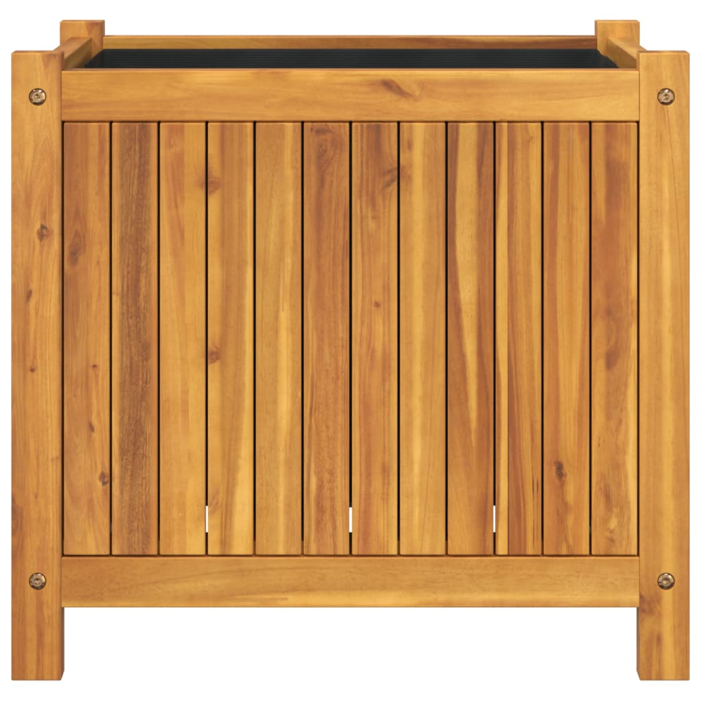 vidaXL Pflanzkübel mit Einlage 54x31x50 cm Massivholz Akazie