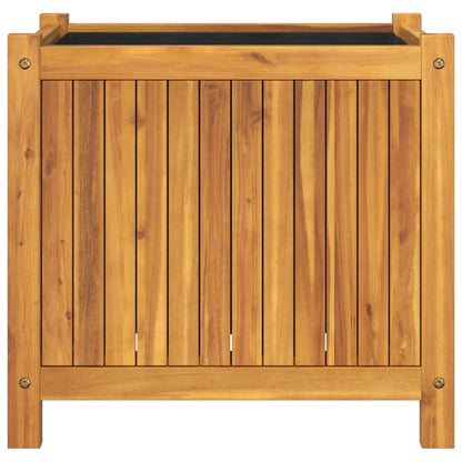 vidaXL Pflanzkübel mit Einlage 54x31x50 cm Massivholz Akazie