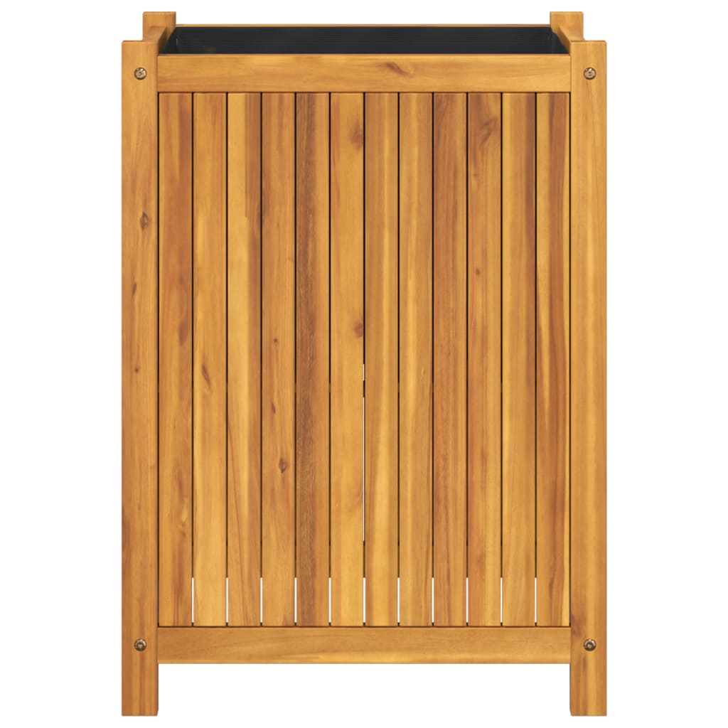 vidaXL Pflanzkübel mit Einlage 54x31x75 cm Massivholz Akazie